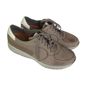 Rockport TruStride Blucher Women's Sneakers Taupe Leather Lace-Up Comfort 11-W